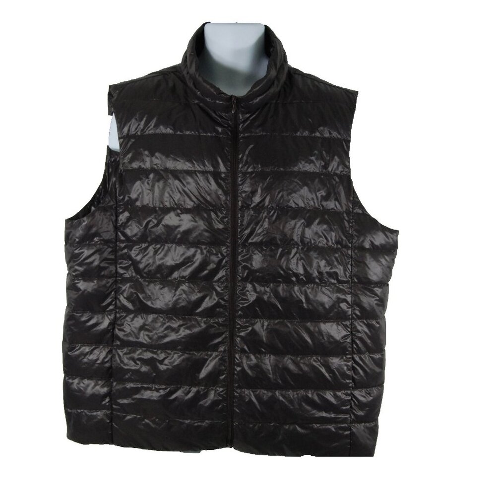Panhandle Men's 80% Down Full Zip Vest, Dark Gray, XXL